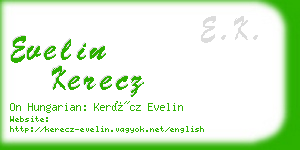 evelin kerecz business card